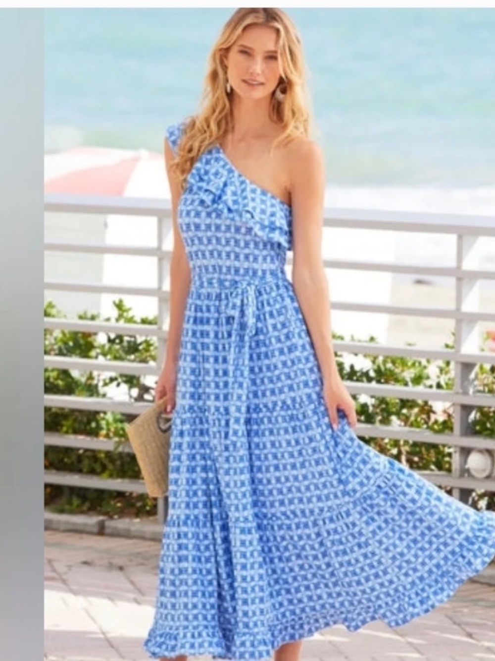 Cabana Life One Shoulder Dress Maxi Dress SPF